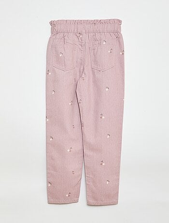 Pantalon en denim coupe mom
