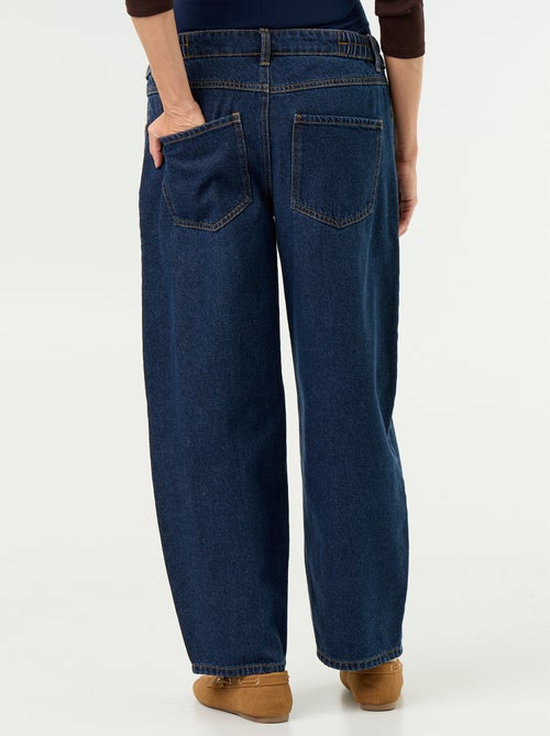 Pantalon en denim de maternité coupe barrel - Kiabi