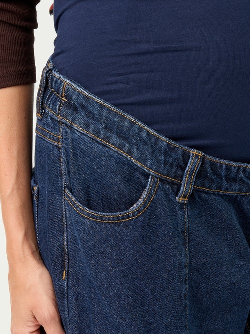 Pantalon en denim de maternité coupe barrel - Kiabi