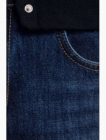 Pantalon en denim droit à taille haute dilvin