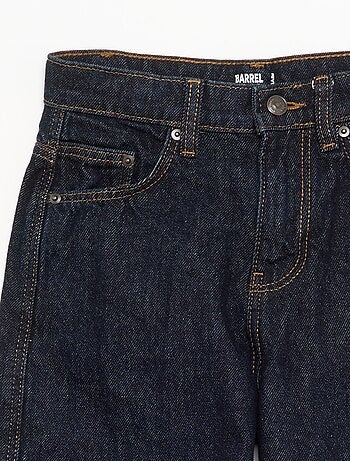 Pantalon en denim forme barrel