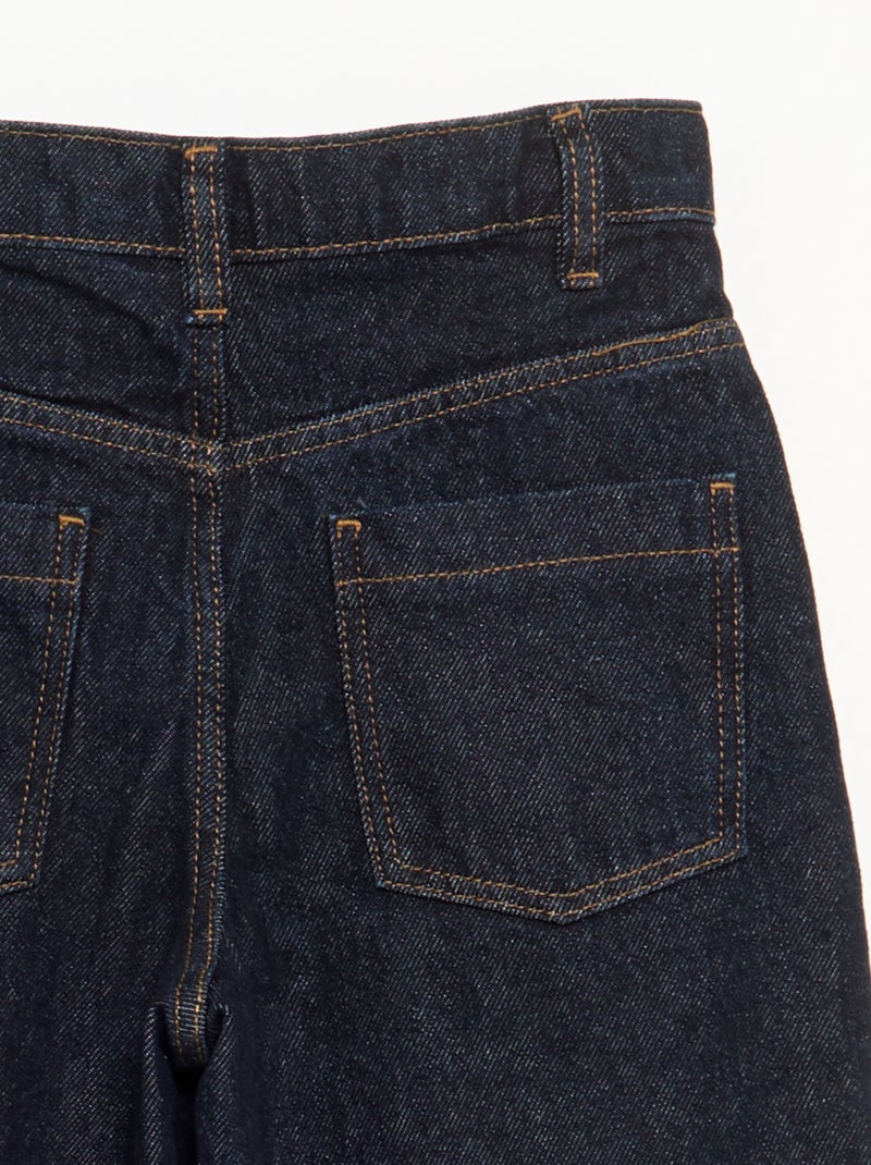Pantalon en denim forme barrel Bleu - Kiabi