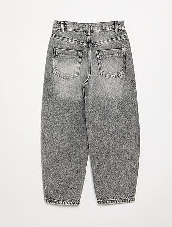 Pantalon en denim forme barrel