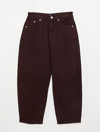 Pantalon en denim forme barrel