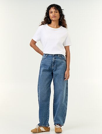 Pantalon en denim forme large barrel