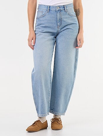 Pantalon en denim forme large barrel