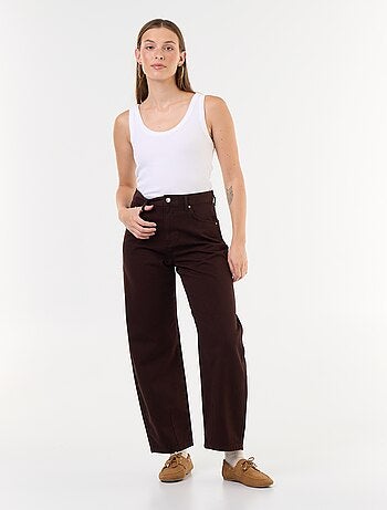 Pantalon en denim forme large barrel