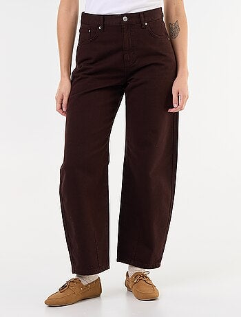 Pantalon en denim forme large barrel