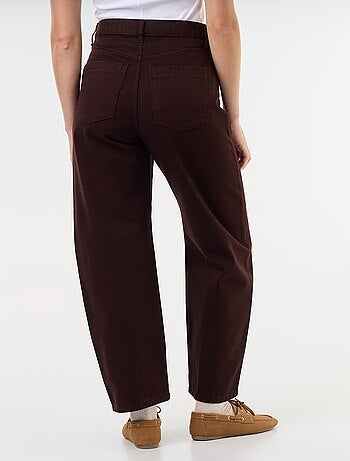 Pantalon en denim forme large barrel