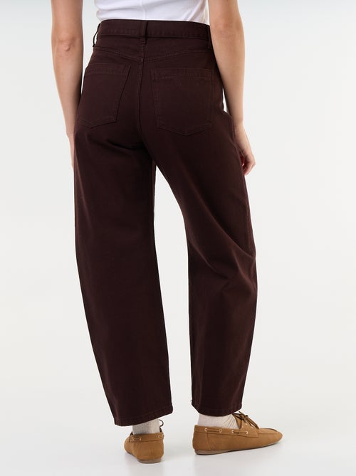 Pantalon en denim forme large barrel - Kiabi