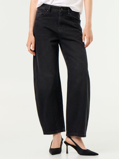 Pantalon en denim forme large barrel - Kiabi