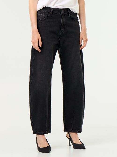 Pantalon en denim forme large barrel - Kiabi