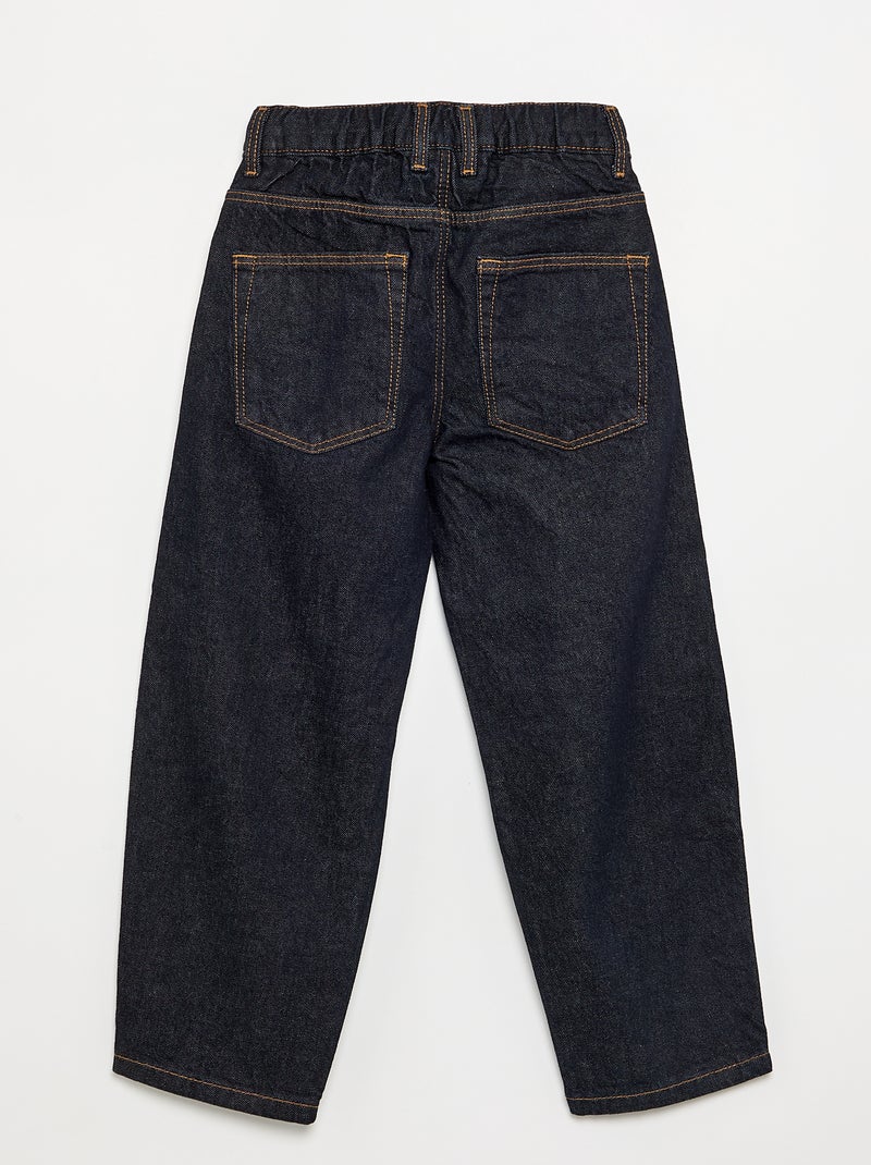Pantalon en denim forme large Bleu - Kiabi
