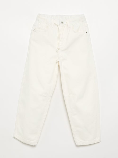 Pantalon en denim forme large - Kiabi Pantalon en denim forme large - Kiabi