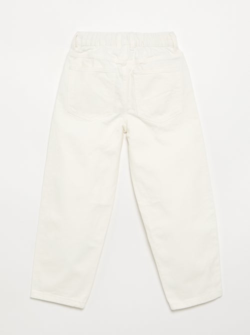 Pantalon en denim forme large - Kiabi Pantalon en denim forme large - Kiabi