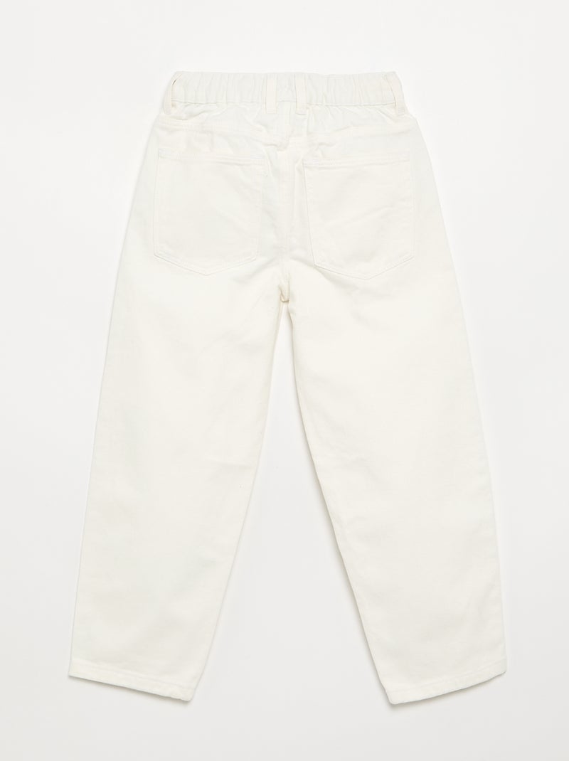 Pantalon en denim forme large Bleu - Kiabi