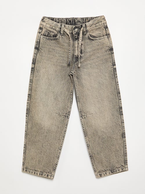 Pantalon en denim forme large - Kiabi