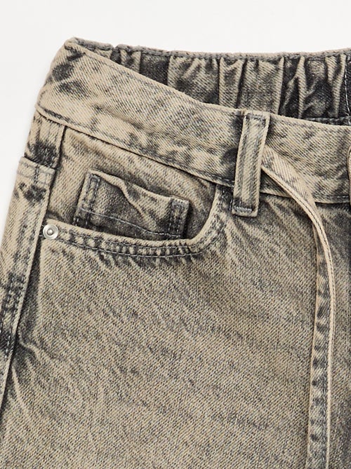 Pantalon en denim forme large - Kiabi