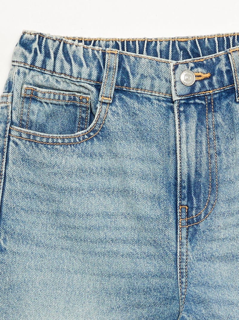 Pantalon en denim forme loose Bleu - Kiabi
