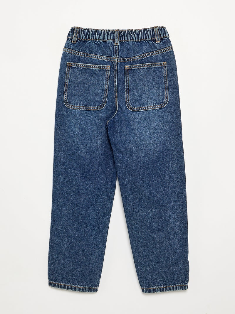 Pantalon en denim forme loose Bleu - Kiabi