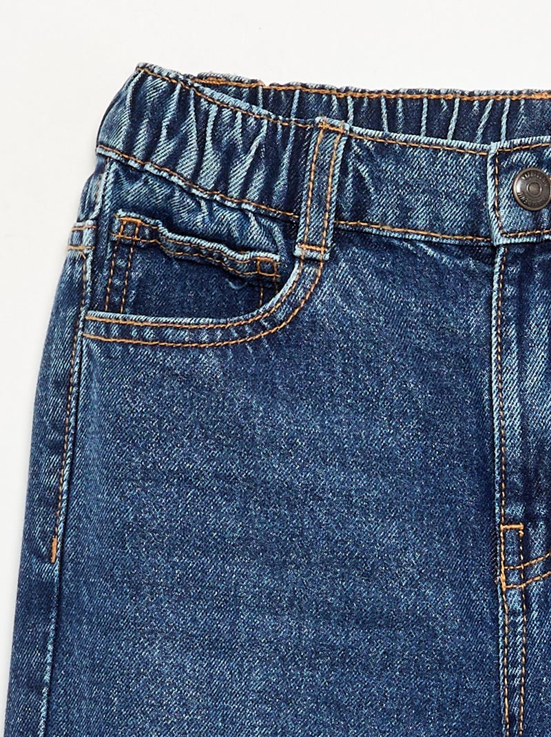 Pantalon en denim forme loose Bleu - Kiabi