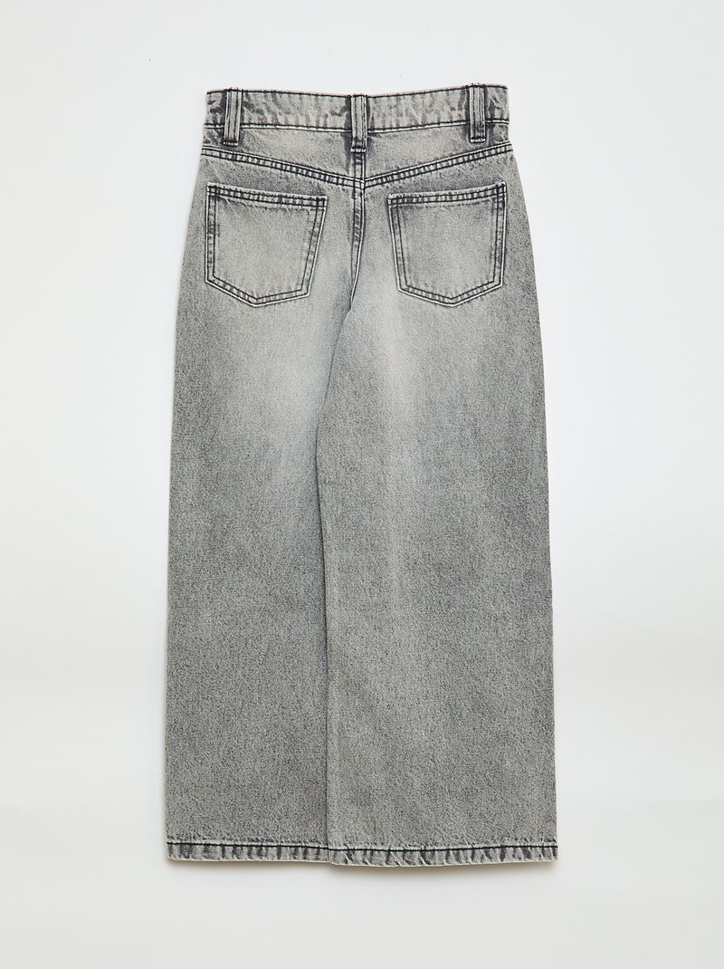 Pantalon en denim Gris - Kiabi