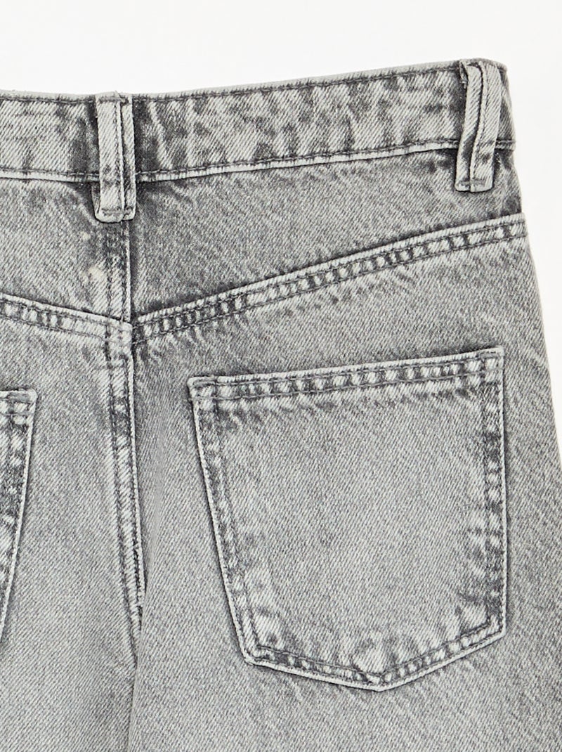 Pantalon en denim Gris - Kiabi