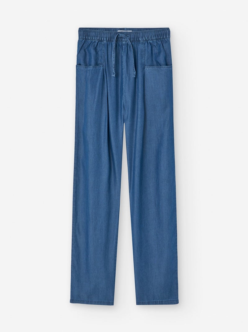 Pantalon en Denim Léger Bleu - Kiabi