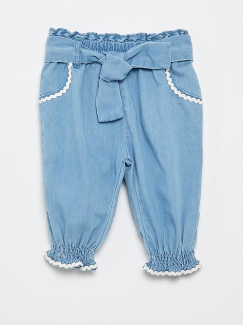 Pantalon en denim léger - Kiabi