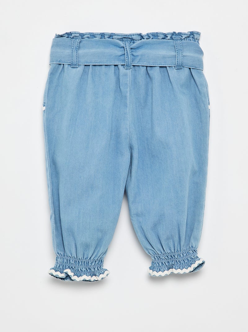 Pantalon en denim léger Bleu - Kiabi