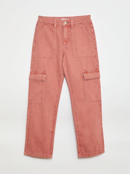 Pantalon en denim multipoches - Kiabi