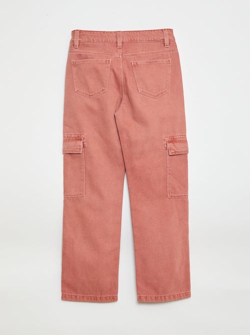 Pantalon en denim multipoches - Kiabi