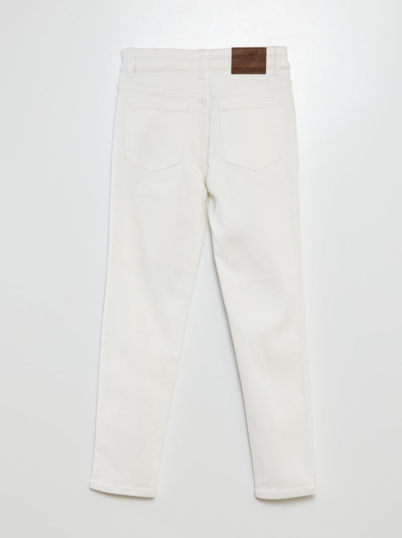 Pantalon en denim skinny BLANC - Kiabi