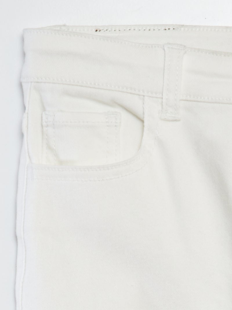 Pantalon en denim skinny BLANC - Kiabi