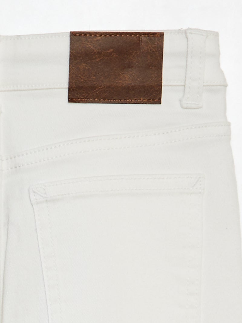 Pantalon en denim skinny BLANC - Kiabi