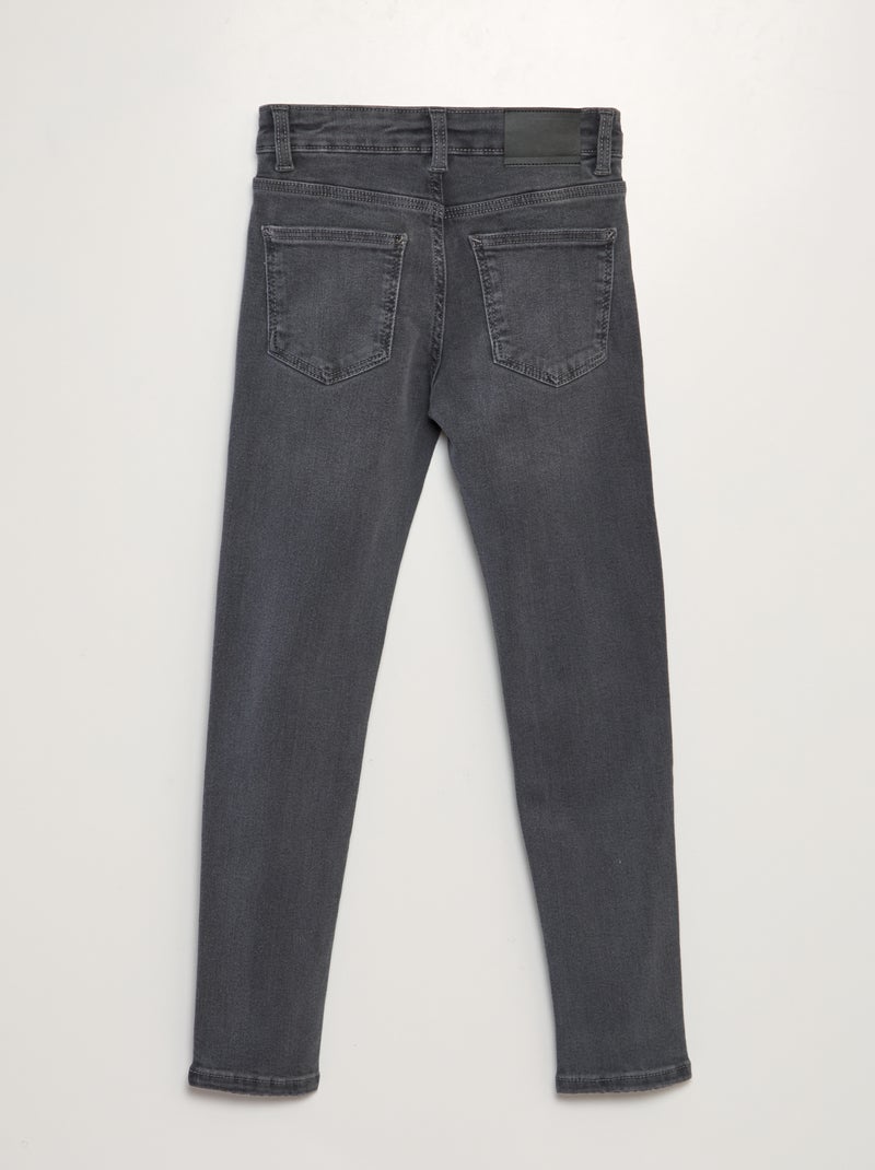 Pantalon en denim skinny Gris anthracite - Kiabi