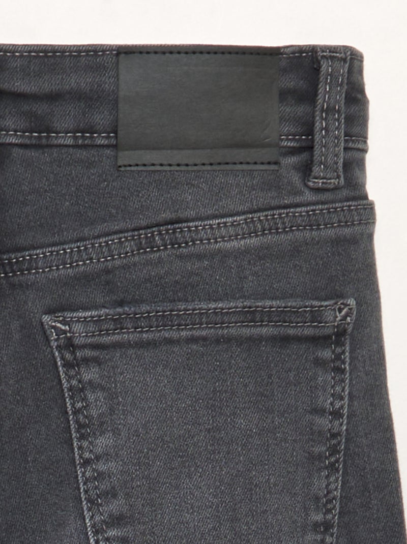 Pantalon en denim skinny Gris anthracite - Kiabi