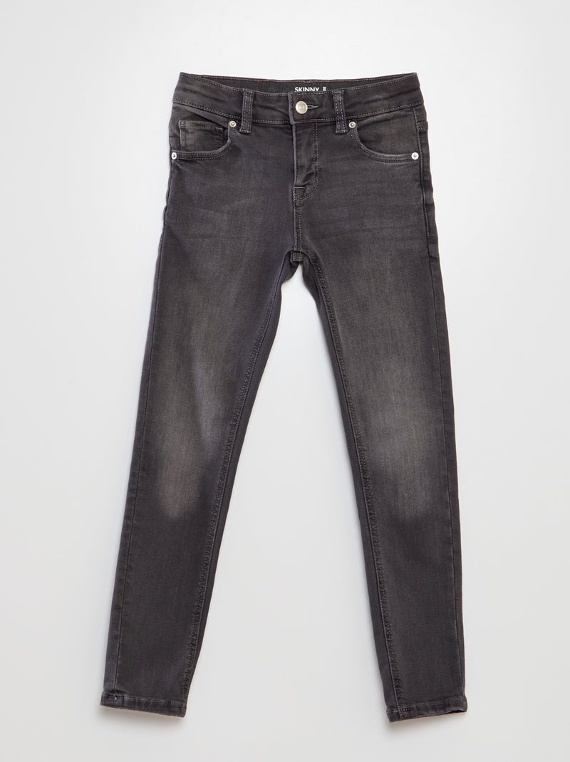 Pantalon en denim skinny Gris - Kiabi