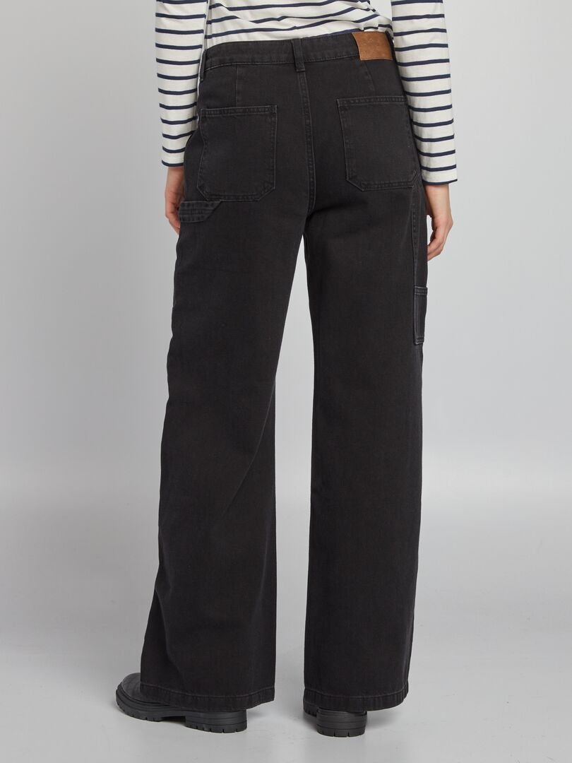 Pantalon Jean Kaporal Gris Taille Haute – Taille 40/42 (W32), Coton Stretch – Occasion Très Bon État