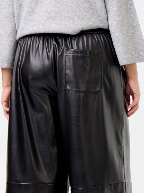 Pantalon en faux cuir - Kiabi Pantalon en faux cuir - Kiabi