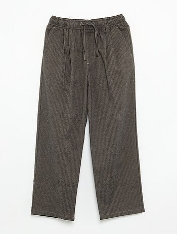 Pantalon en flanelle à carreaux