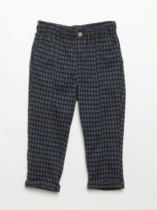 Pantalon en flanelle grattée - Kiabi
