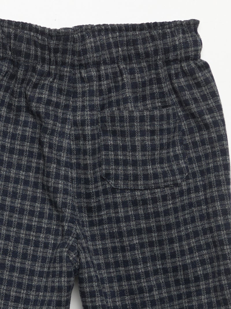 Pantalon en flanelle grattée Bleu - Kiabi