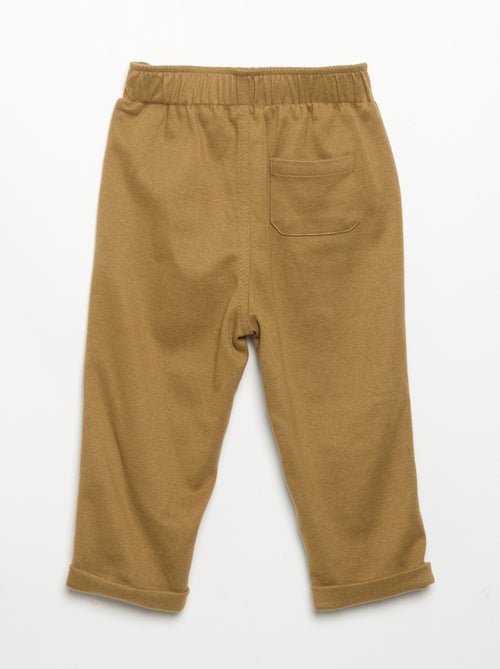 Pantalon en flanelle grattée - Kiabi
