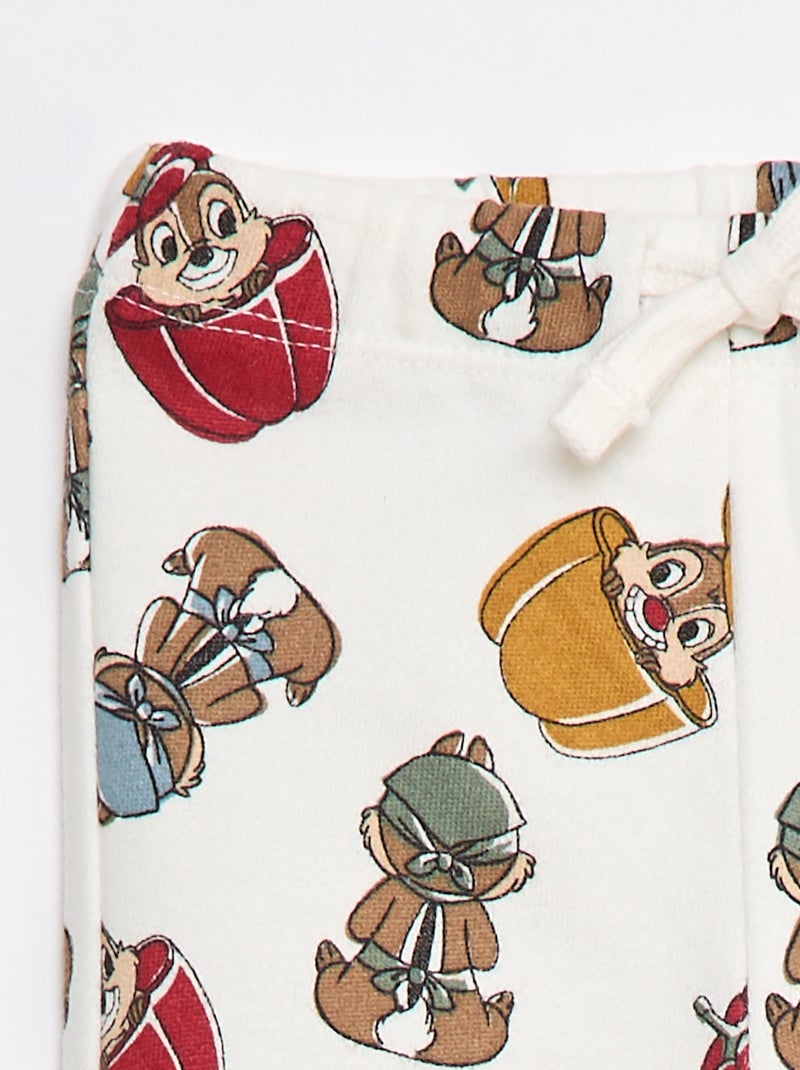 Pantalon en french terry 'Disney' Beige - Kiabi