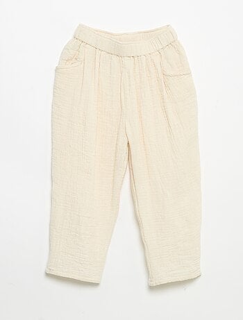 Pantalon en gaze de coton