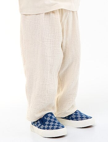 Pantalon en gaze de coton