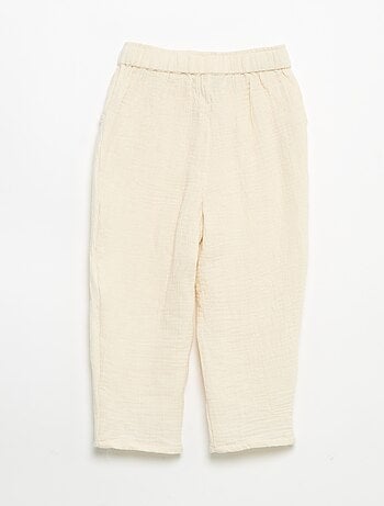 Pantalon en gaze de coton