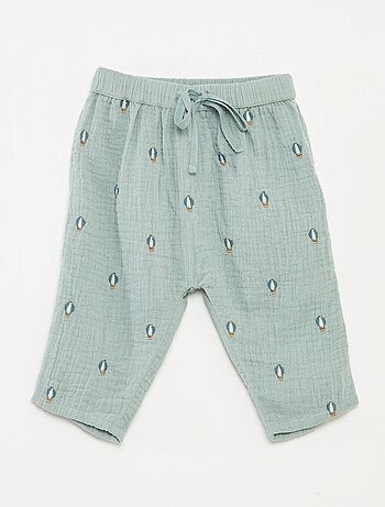 Pantalon en gaze de coton