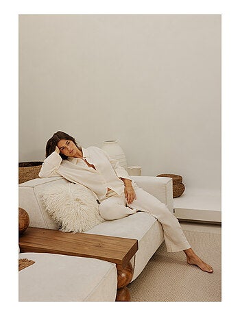 Pantalon en gaze de coton Cécily